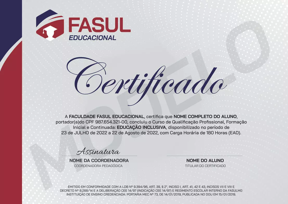 CURSO GRATIS ONLINE - Certificado Fasul Educacional